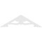 Ekena Millwork Pitch Cornelia Architectural Grade PVC Gable Pediment, 36"W x 10 1/2"H x 1"P (7/12) GPP036X011X100CRN - alternate 5